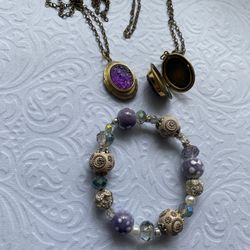 Locket Necklaces And A Bracelet Great Gift Ideas