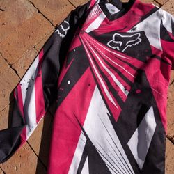Youth Fox Racing Jersey Long Sleeve Multicolor Sz XL - BMX Motocross ATV Off Road Riding Gear  - Pink
