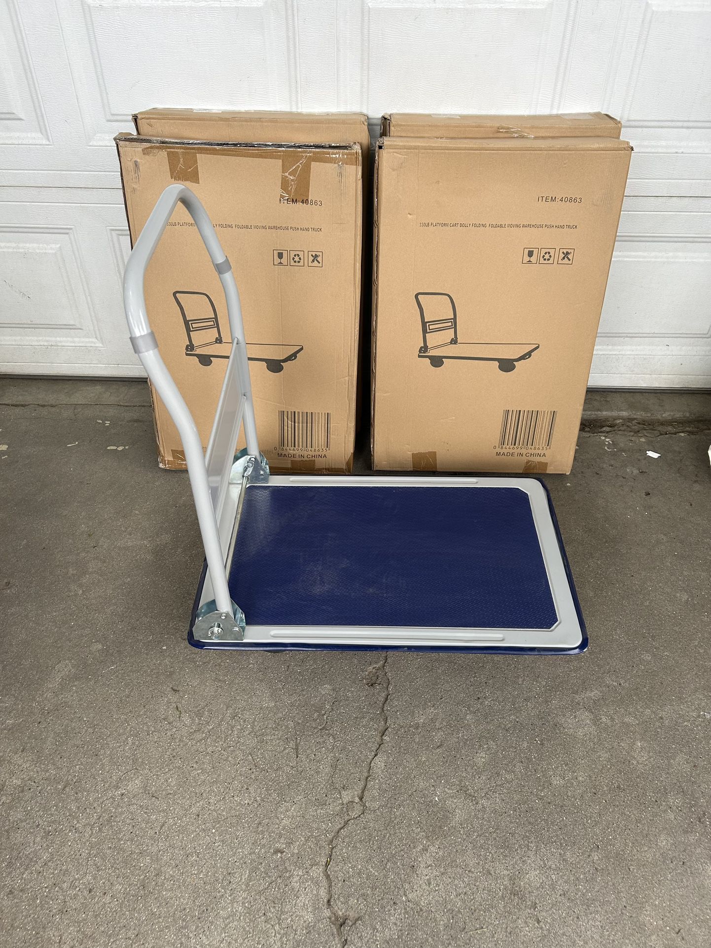 330 lbs platform cart dolly folding foldable moving push hand truck 🔥🔥🔥‼️‼️‼️ Brand new in box 📦  1 month warranty 