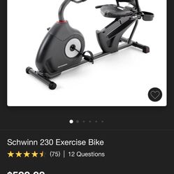 Exercise Bike $350