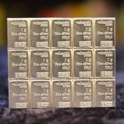 15g Valcambi Silver Bars .999 Fine Silver 