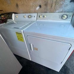 GE TRADITIONAL TOP LOAD WASHER AND GAS DRYER HEAVY-DUTY 
