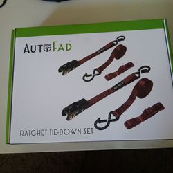 Ratchet Tie Down Set Auto Fad
