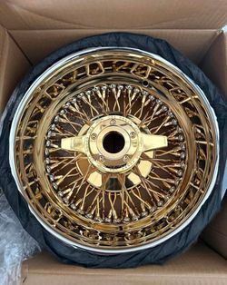 13x7 72 Lace Gold Wheels