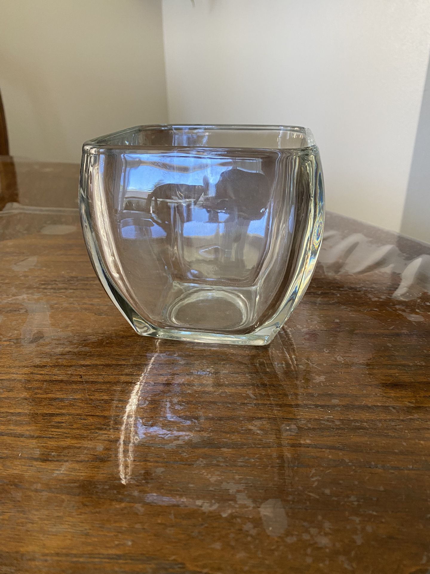 Glass Flower Vase / Candle Holder.
