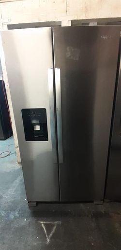 Whirlpool Side-by-Side Stainless Steel Refrigerator Fridge
