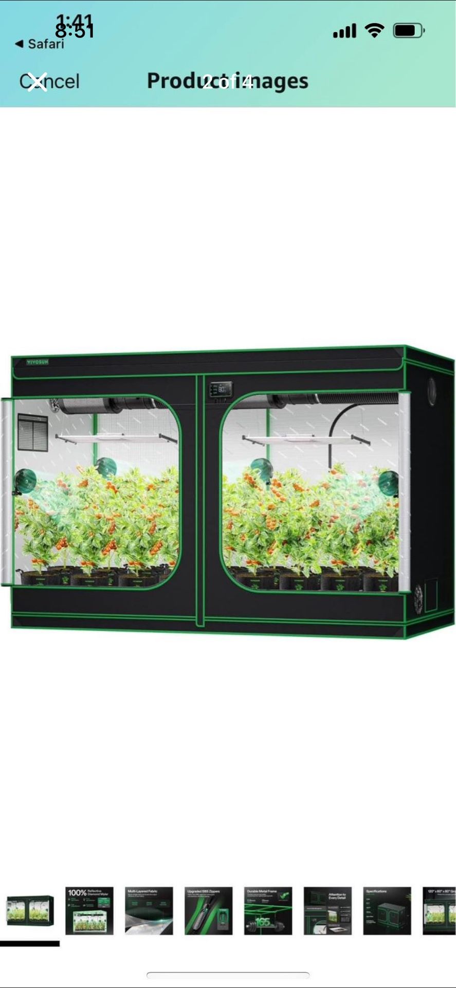 Grow Tent 5x10 With LED Spider Lights
