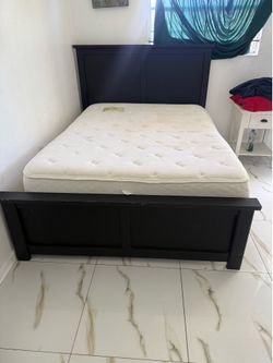 Bedroom frame, mattress and box lspring