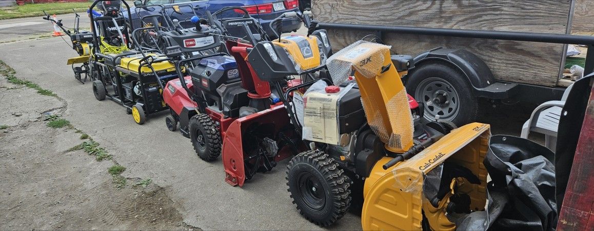 Snowblowers Available All Sizes Gas And Battery