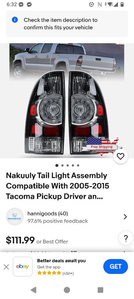 Tail Lights Toyota Tacoma 