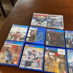 2-PS3  Games  And 10  -PS4  Games