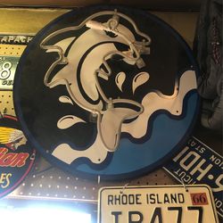 Dolphin surf shop neon