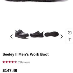 Steel toe Seeley II Men's Work Boots Size 10 W(E)