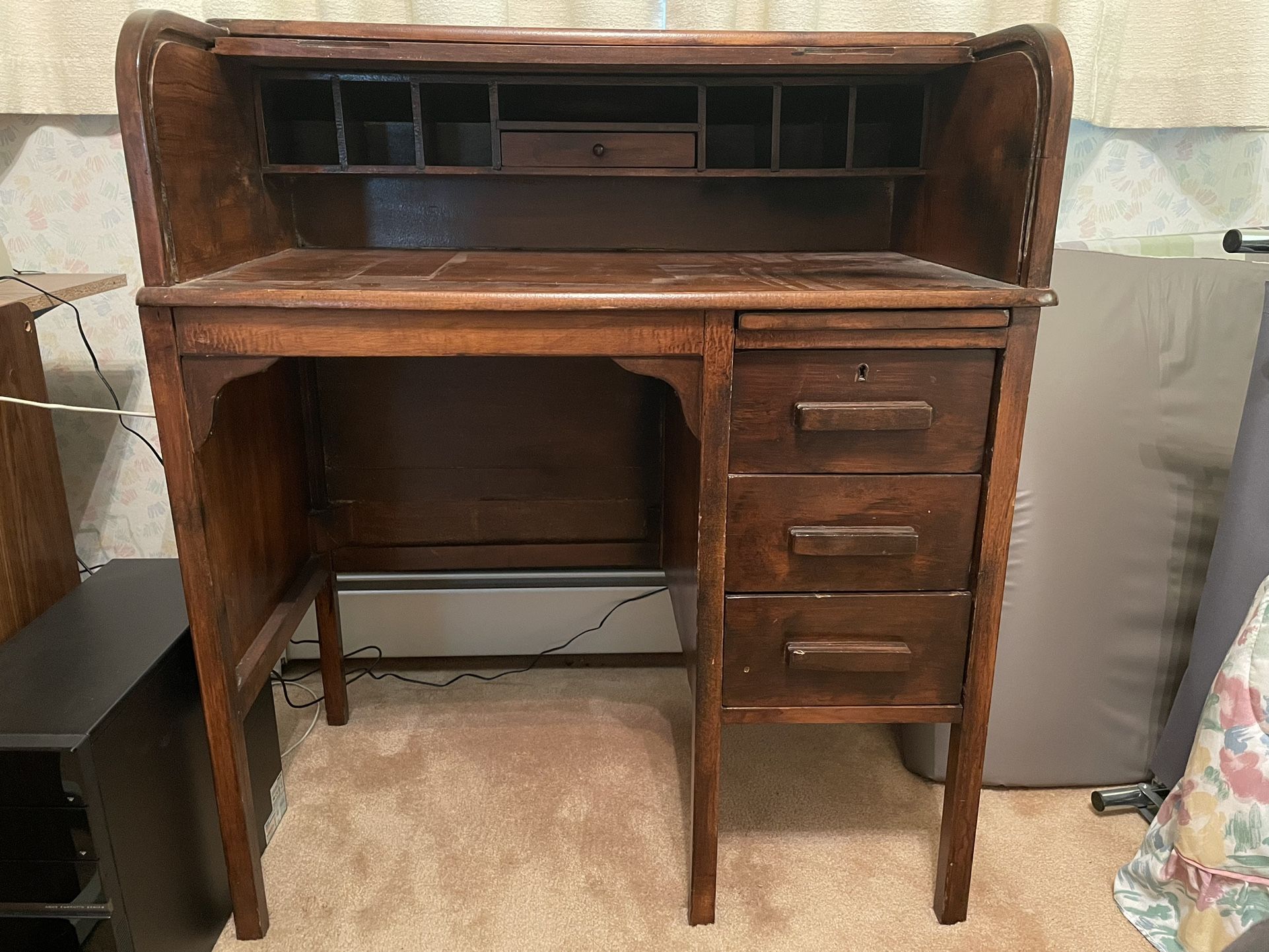 Antique Child’s Roll Top Desk