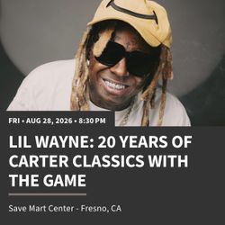 Lil Wayne concert tickets Fresno August 28 2026