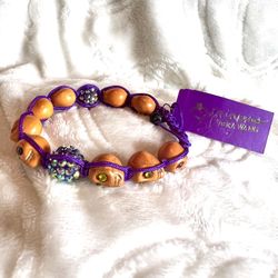 PRINCESS VERA WANG💥NWT💥Orange Skull Adjustable Bracelet