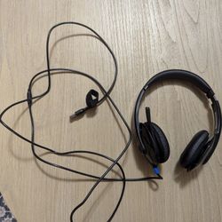 Logi headphones with microphone