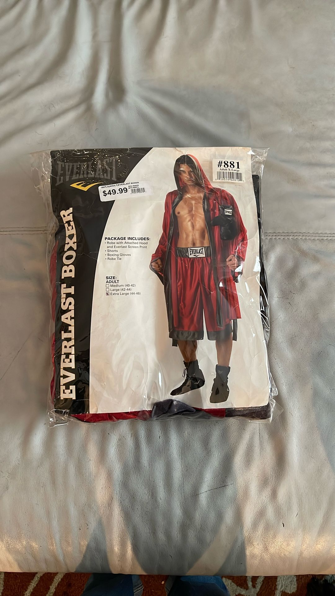 Halloween Costume, Everlast Boxer Brand New Never Worn Never Opened Size Extra Large