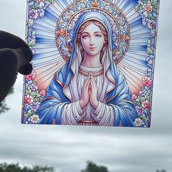 Mother Mary Home / Garden decor / Sun Catcher 