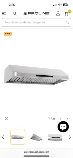 New Stainless Steel Range Hood