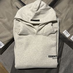 Fear Of God Essential Hoodie Light Oatmeal