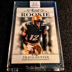 Travis Hunter 2024 Leaf ROOKIE!! JACKSONVILLE JAGUARS NFL 