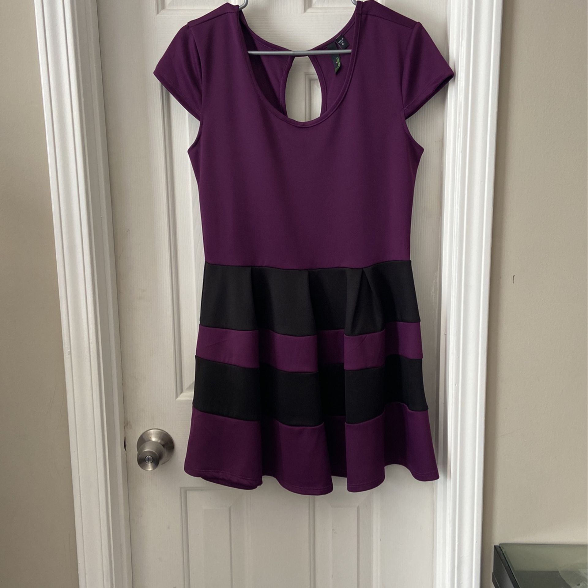 Black And Purple Dress