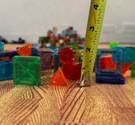 100-Piece Magnetic magna tiles Building Block & Tile Set – Mini Magnetic Cubes + STEM Toys