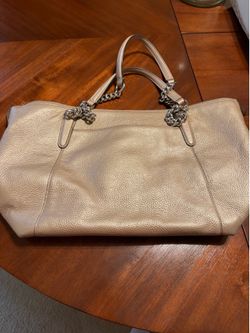 Coach bag copper/silver color
