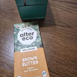 12 Pack alter eco Brown Butter Dark Chocolate Bars  2.82oz