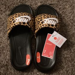 Nike Cheetah Print Slides