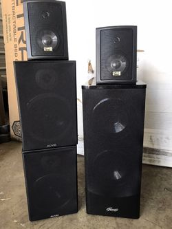 Genesis home theatre system and 2 extra speakers