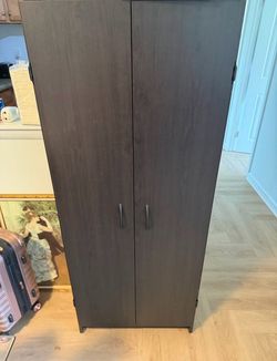 Pantry Cabinet with 2 Doors (Espresso Color)