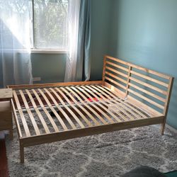 King Size Bed frame with two nightstands