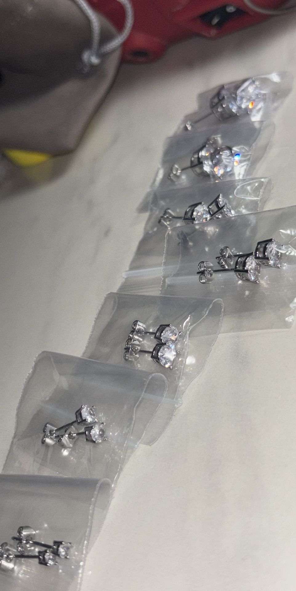 925 Silver Stud Earrings Crowns Pack value (Different Sizes)