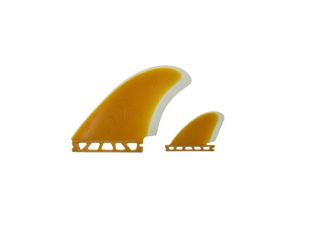 HSS Quad Flow Yellow & Dark Green - Fiberglass HSS - Futures