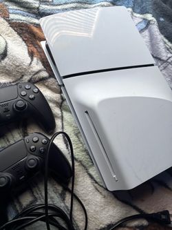 PlayStation 5 Slim Console with Two Controllers