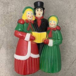 1980 18” Tall Empire Victorian Dickens Christmas Carolers Blow Mold 