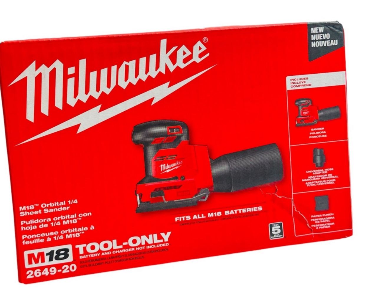 Milwaukee New 1/4” Sander M18