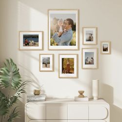 2- Pack Oak Poster Frames 22x28 (Tempered Glass) – $50