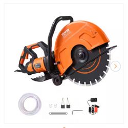 NEW IN BOX Shop VEVOR Electric Concrete Saw, 32 in. x 9 in. Adjustable Cutting Depth, 15 A Motor Circular Saw Cutter for Stone, Brick