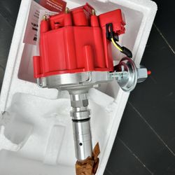 HEI Distributor 65K Volt Coil Compatible With Buick Nailhead V8 264 322 364 401 425 Red Cap One Wire