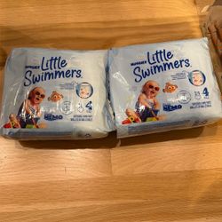 Unopened Huggies Little Swimmers Size 4