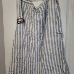 Seersucker Skirt And Pants