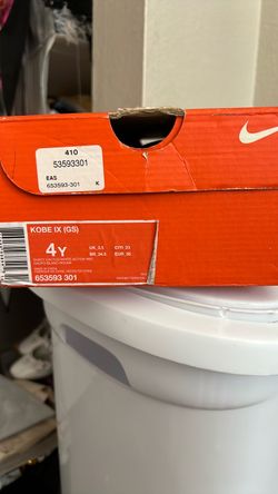 Nike Kobe IX GS Size 4Y Sneakers