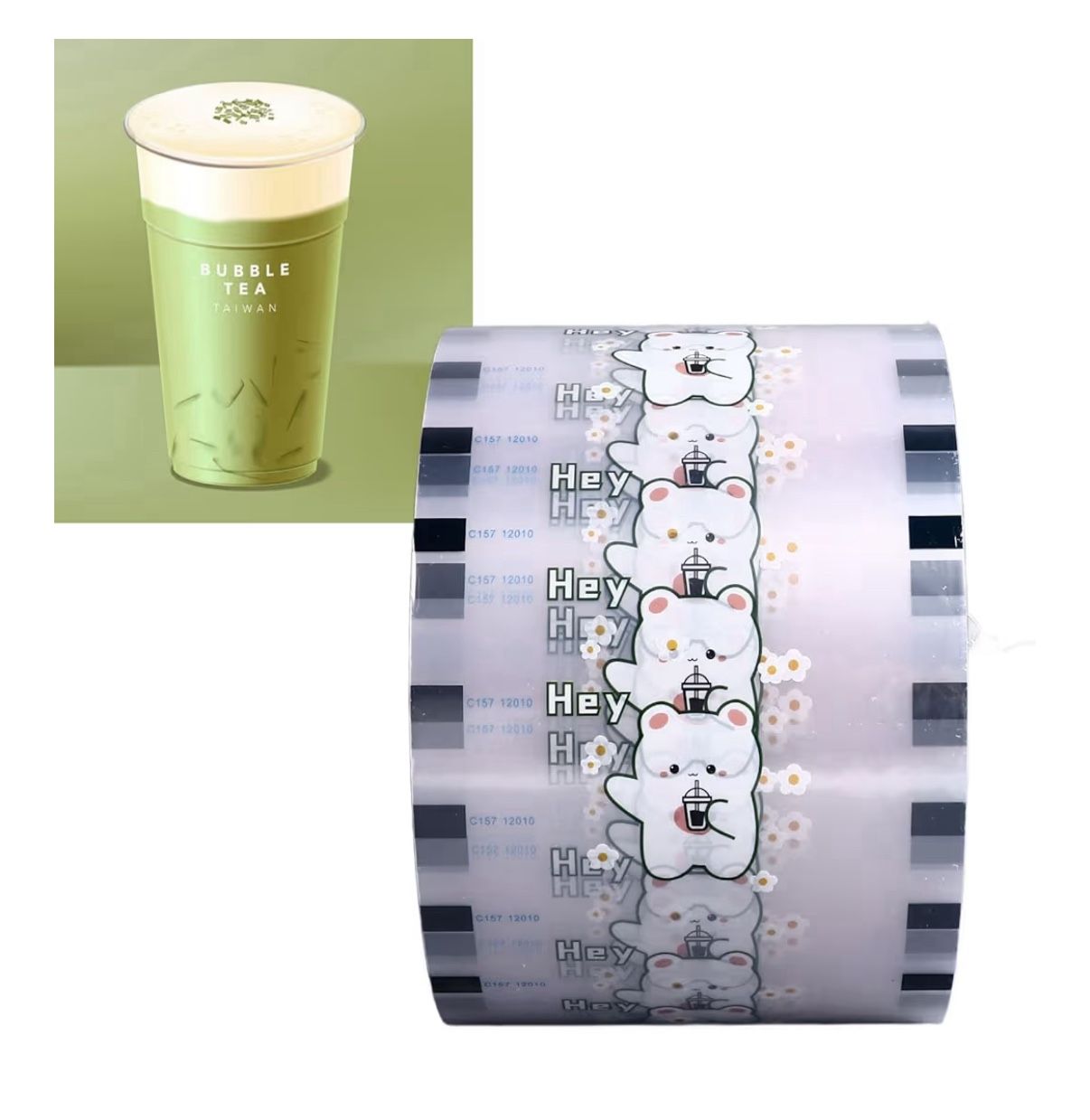 Boba Cup Sealer Film 90-105 mm 3000 Cups for Plastic and Paper Cups