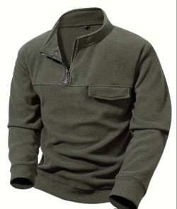 Men fleece!! Olive green!
