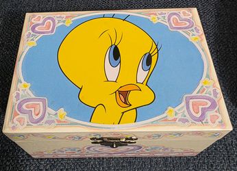 Vintage Looney Tunes Tweety Musical Jewelry Box