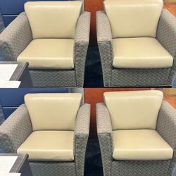 4 Modern Office/Accent Chairs – Excellent Condition or $65 