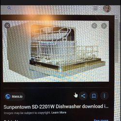 Sunpentown Compact Countertop Dishwasher
